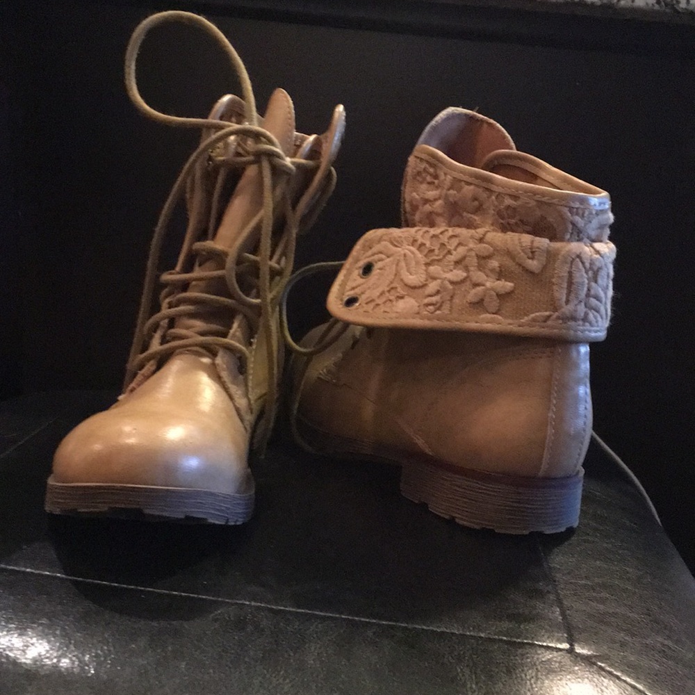 Tan ankle boots